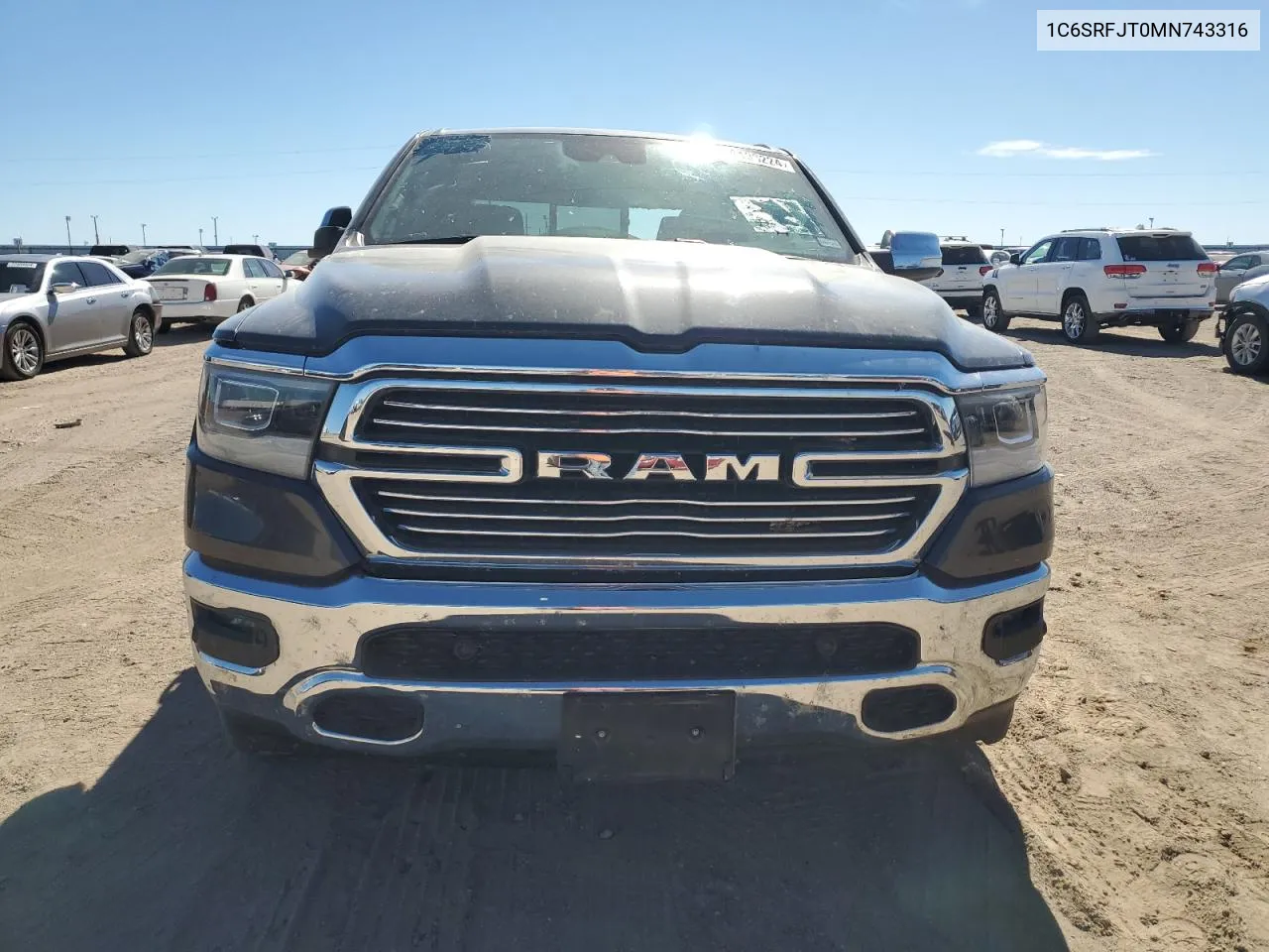 2021 Ram 1500 Laramie VIN: 1C6SRFJT0MN743316 Lot: 76133224