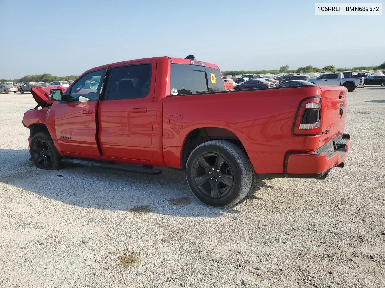 2021 Ram 1500 Big Horn/Lone Star VIN: 1C6RREFT8MN689572 Lot: 76168484