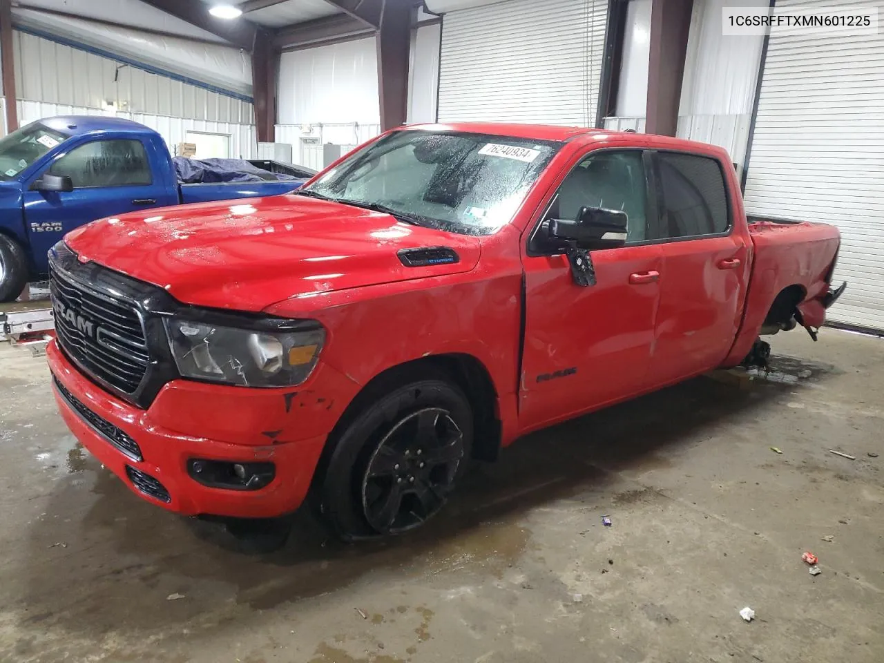 2021 Ram 1500 Big Horn/Lone Star VIN: 1C6SRFFTXMN601225 Lot: 76240934