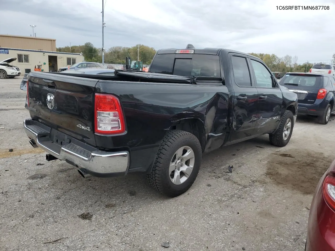 2021 Ram 1500 Big Horn/Lone Star VIN: 1C6SRFBT1MN687708 Lot: 76248514