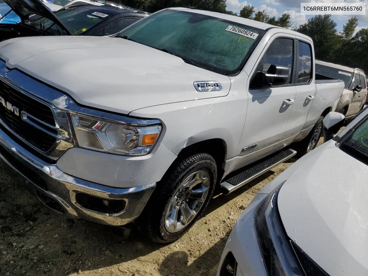 2021 Ram 1500 Big Horn/Lone Star VIN: 1C6RREBT6MN565760 Lot: 76260924