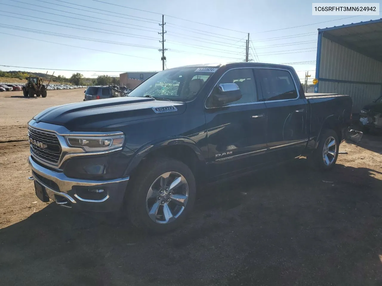 2021 Ram 1500 Limited VIN: 1C6SRFHT3MN624942 Lot: 76322624