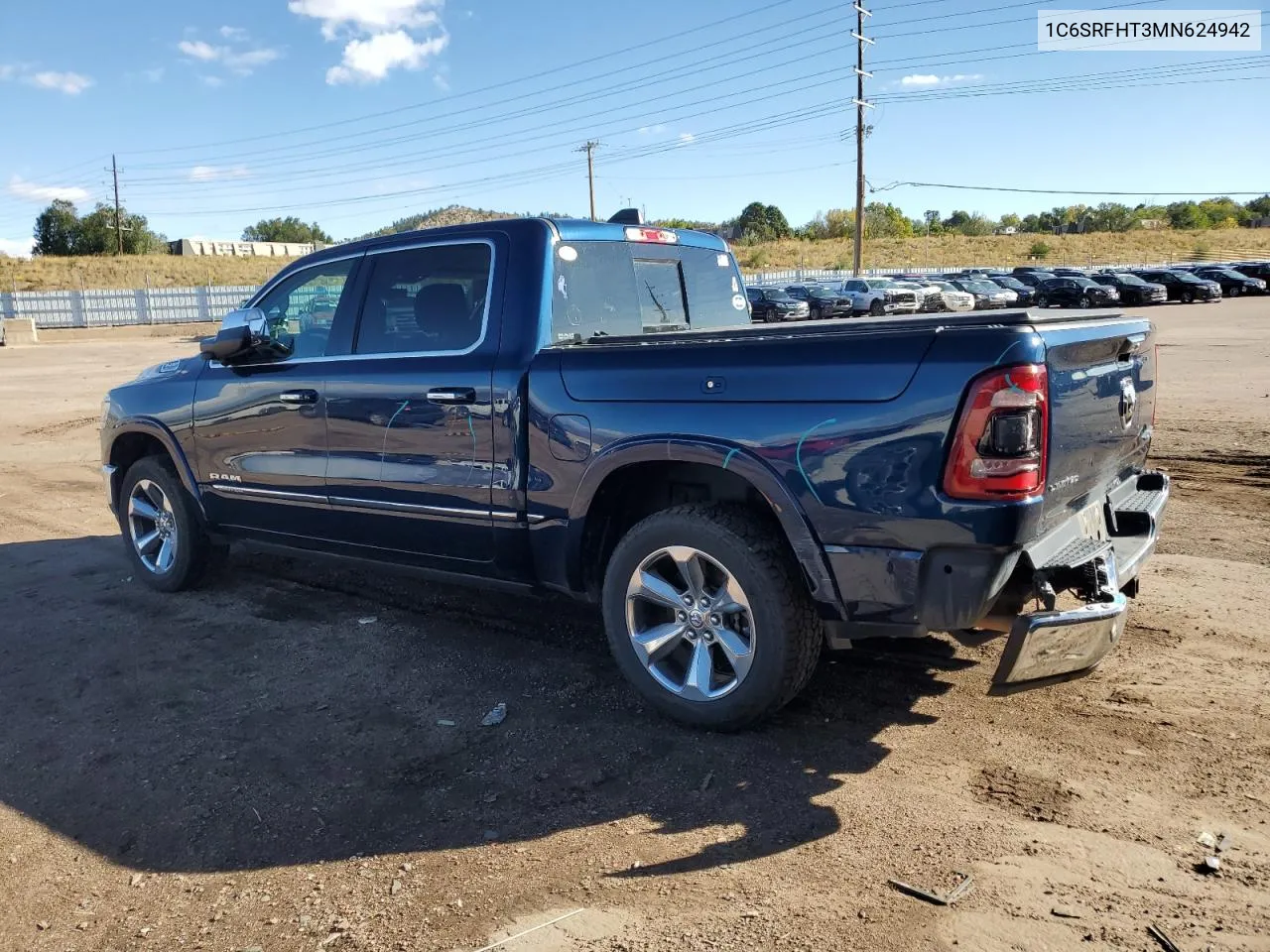 2021 Ram 1500 Limited VIN: 1C6SRFHT3MN624942 Lot: 76322624