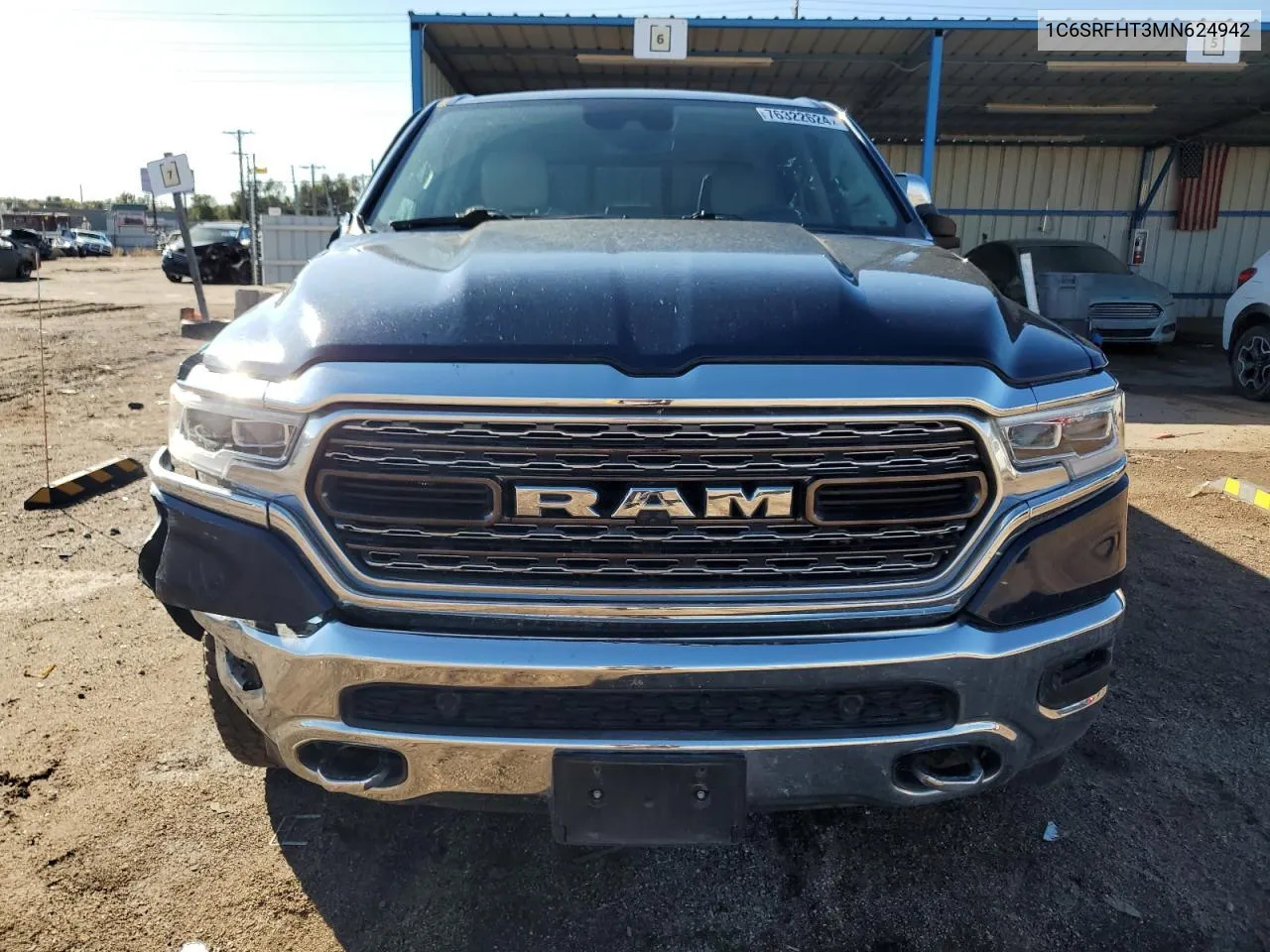 2021 Ram 1500 Limited VIN: 1C6SRFHT3MN624942 Lot: 76322624