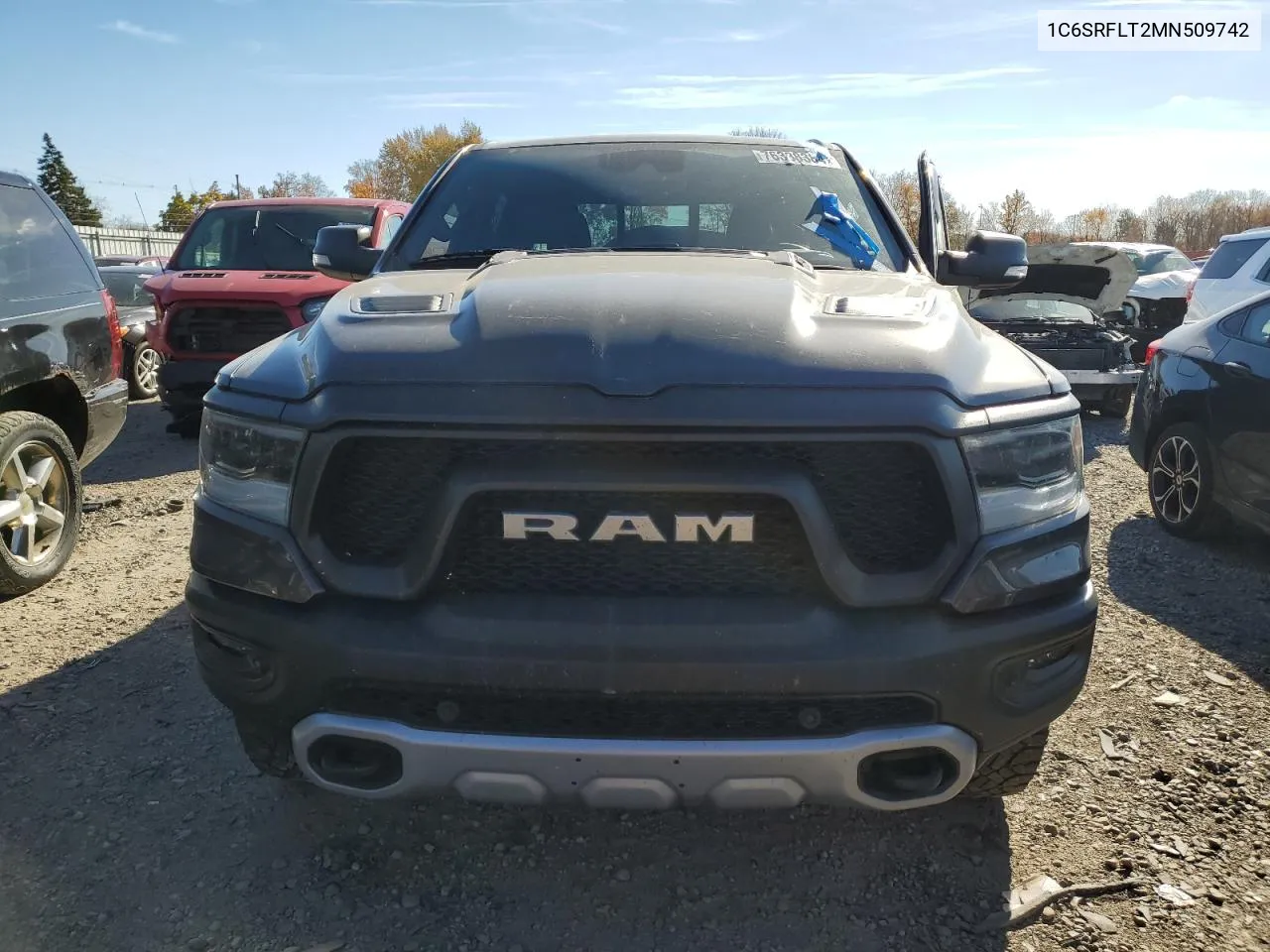 2021 Ram 1500 Rebel VIN: 1C6SRFLT2MN509742 Lot: 76338384