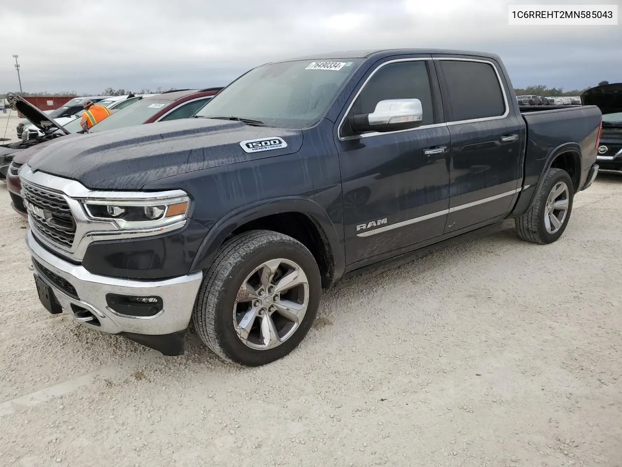 2021 Ram 1500 Limited VIN: 1C6RREHT2MN585043 Lot: 76490334