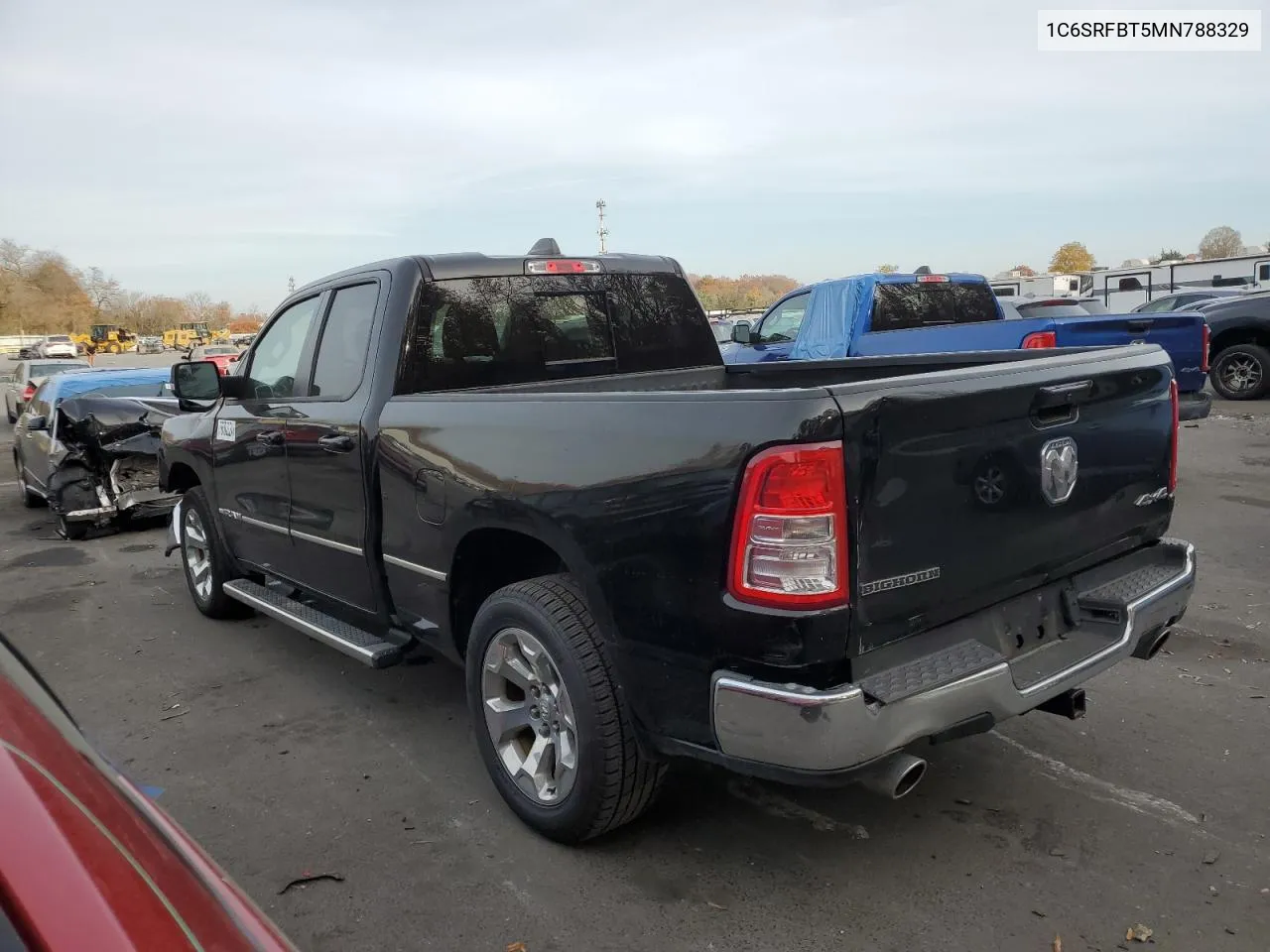 2021 Ram 1500 Big Horn/Lone Star VIN: 1C6SRFBT5MN788329 Lot: 76702224