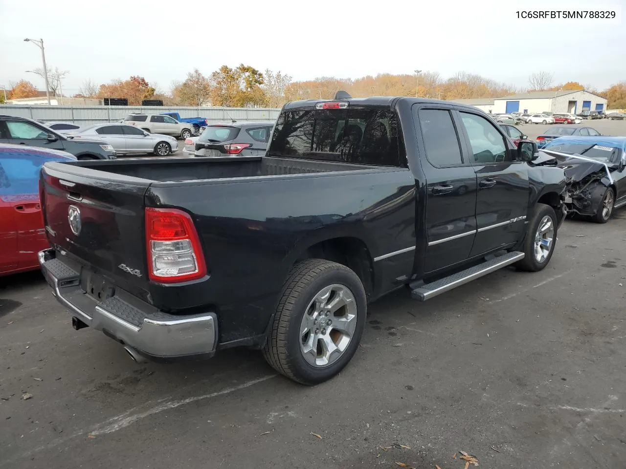 2021 Ram 1500 Big Horn/Lone Star VIN: 1C6SRFBT5MN788329 Lot: 76702224