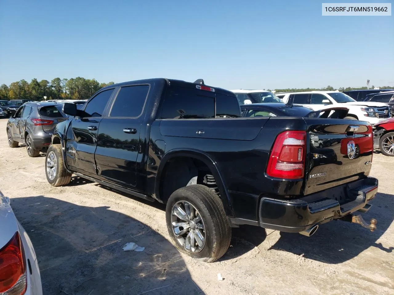 2021 Ram 1500 Laramie VIN: 1C6SRFJT6MN519662 Lot: 76710323