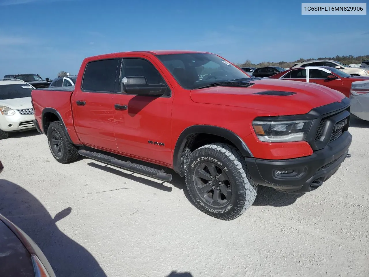 2021 Ram 1500 Rebel VIN: 1C6SRFLT6MN829906 Lot: 76891254