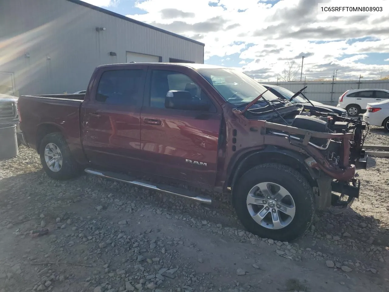 2021 Ram 1500 Big Horn/Lone Star VIN: 1C6SRFFT0MN808903 Lot: 77081784