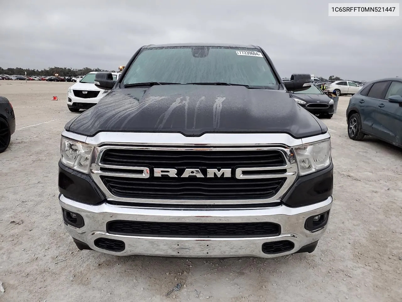 2021 Ram 1500 Big Horn/Lone Star VIN: 1C6SRFFT0MN521447 Lot: 77239604