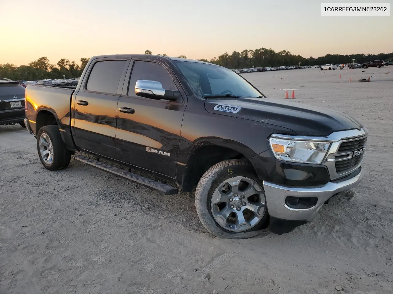 2021 Ram 1500 Big Horn/Lone Star VIN: 1C6RRFFG3MN623262 Lot: 77247694