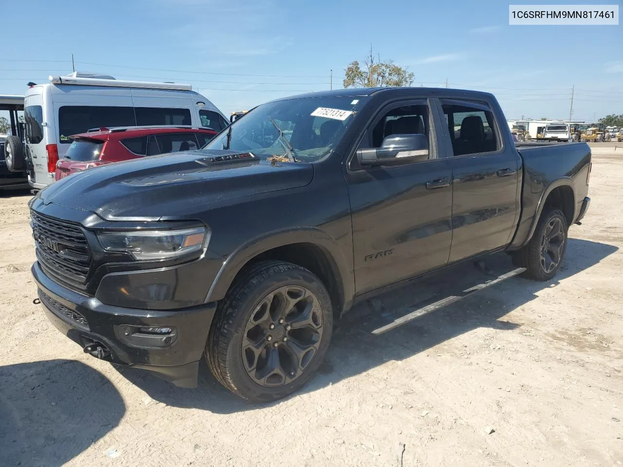 2021 Ram 1500 Limited VIN: 1C6SRFHM9MN817461 Lot: 77521314