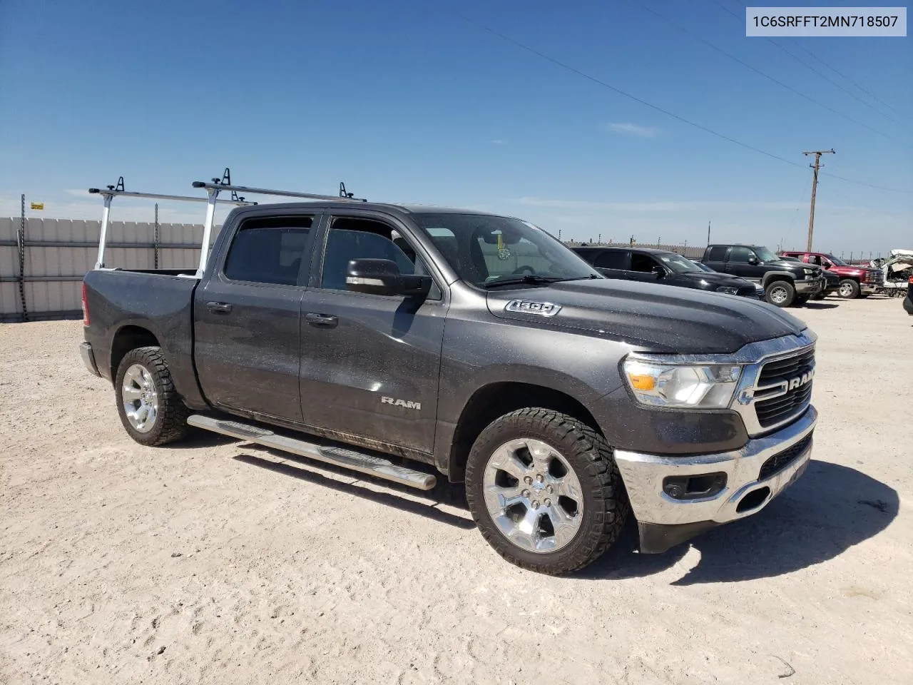 2021 Ram 1500 Big Horn/Lone Star VIN: 1C6SRFFT2MN718507 Lot: 77617914