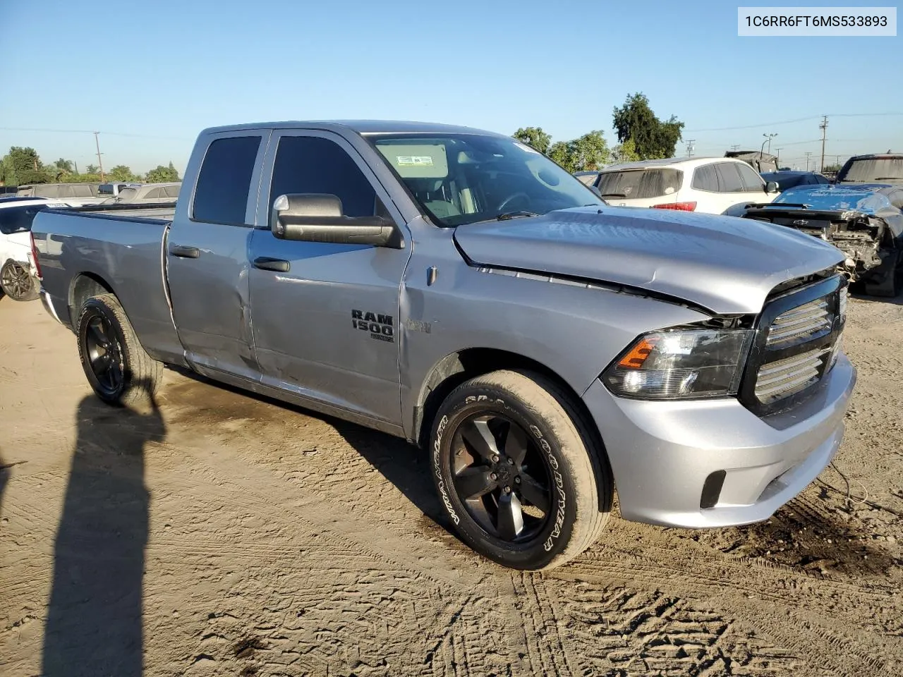 2021 Ram 1500 Classic Tradesman VIN: 1C6RR6FT6MS533893 Lot: 77638664