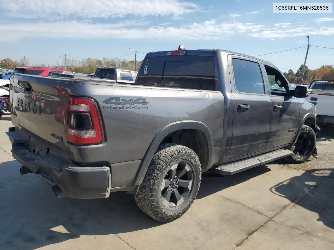 2021 Ram 1500 Rebel VIN: 1C6SRFLT6MN528536 Lot: 77658914