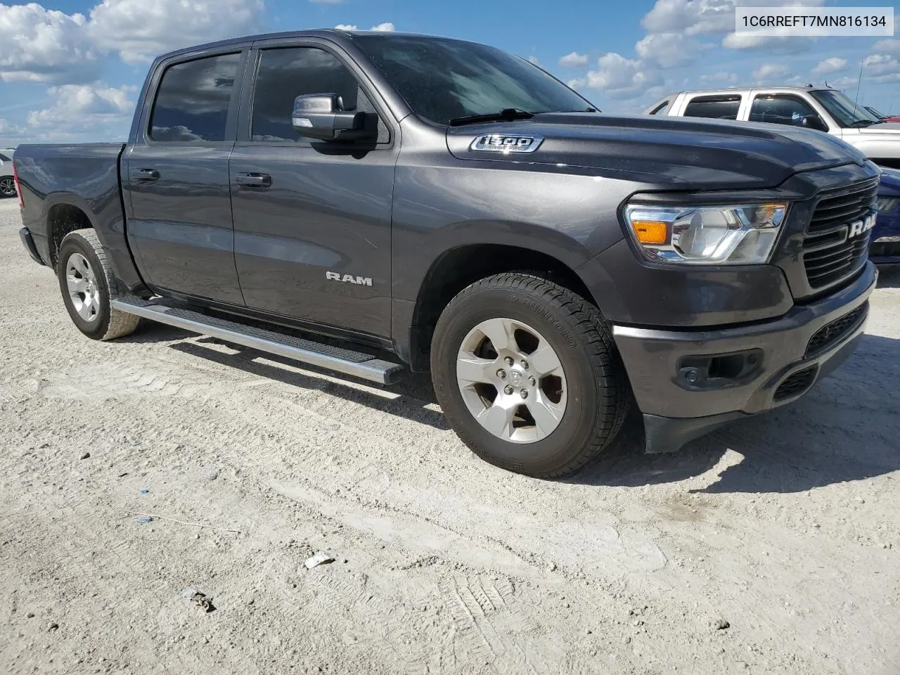 2021 Ram 1500 Big Horn/Lone Star VIN: 1C6RREFT7MN816134 Lot: 77710984