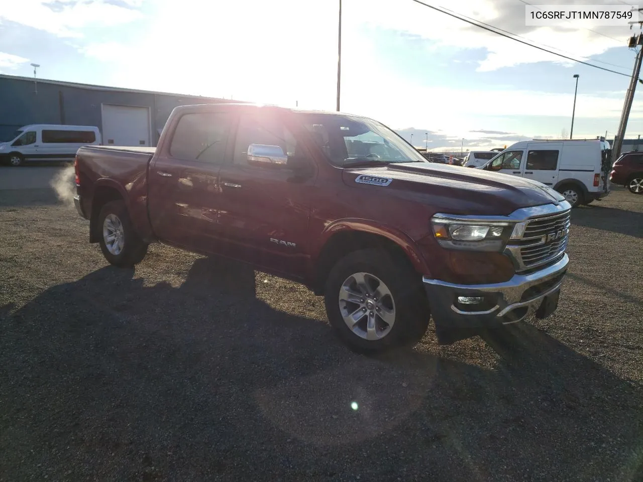 2021 Ram 1500 Laramie VIN: 1C6SRFJT1MN787549 Lot: 77906074