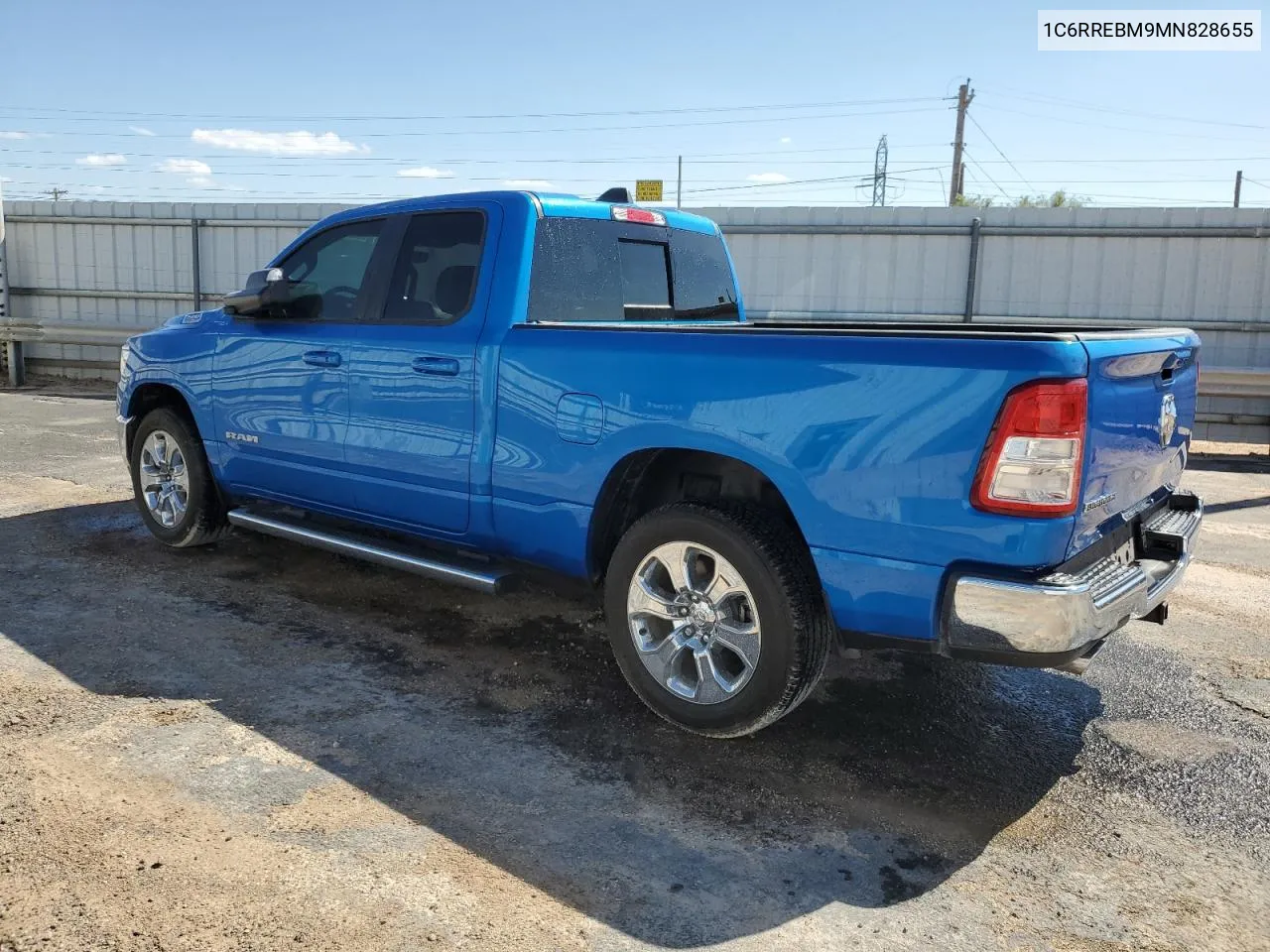 2021 Ram 1500 Big H VIN: 1C6RREBM9MN828655 Lot: 77966064