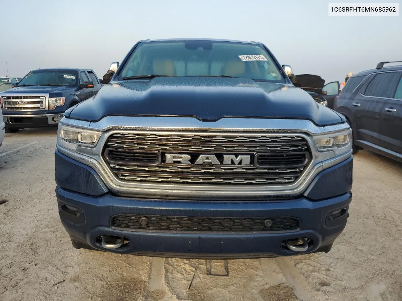 2021 Ram 1500 Limited VIN: 1C6SRFHT6MN685962 Lot: 78005174