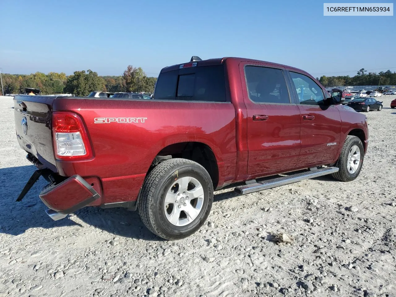 2021 Ram 1500 Big Horn/Lone Star VIN: 1C6RREFT1MN653934 Lot: 78234364