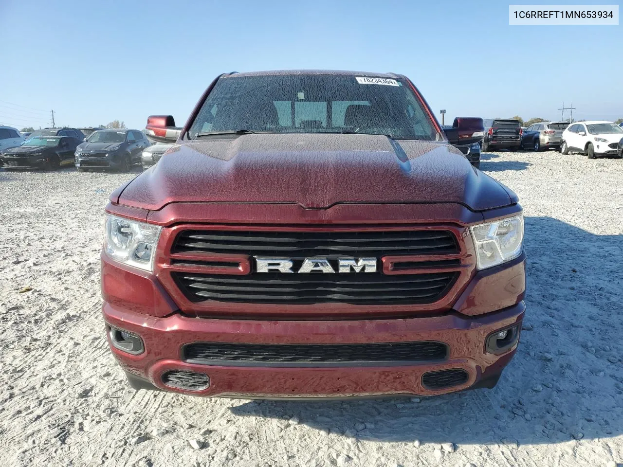 2021 Ram 1500 Big Horn/Lone Star VIN: 1C6RREFT1MN653934 Lot: 78234364