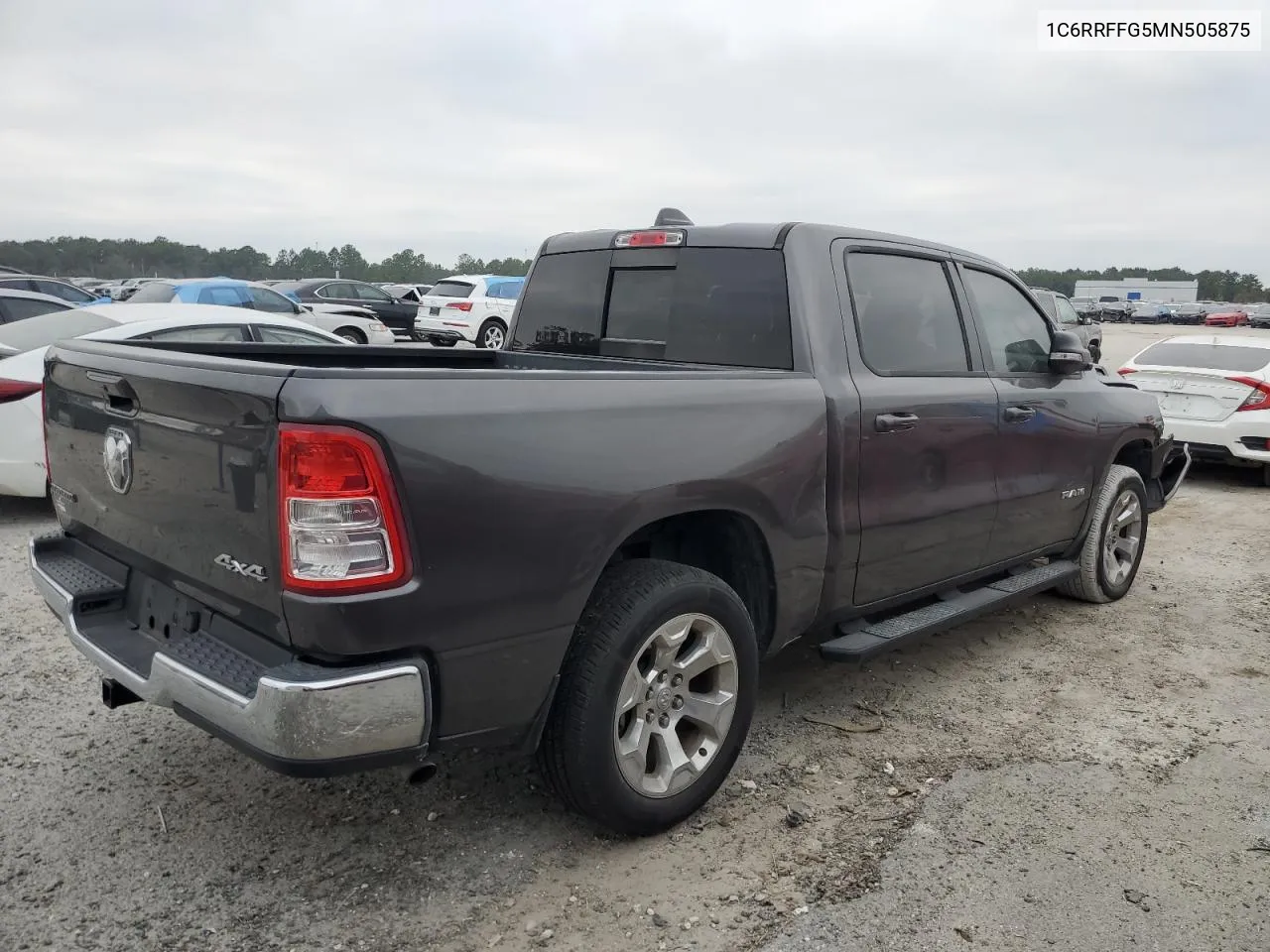 2021 Ram 1500 Big Horn/Lone Star VIN: 1C6RRFFG5MN505875 Lot: 78324754