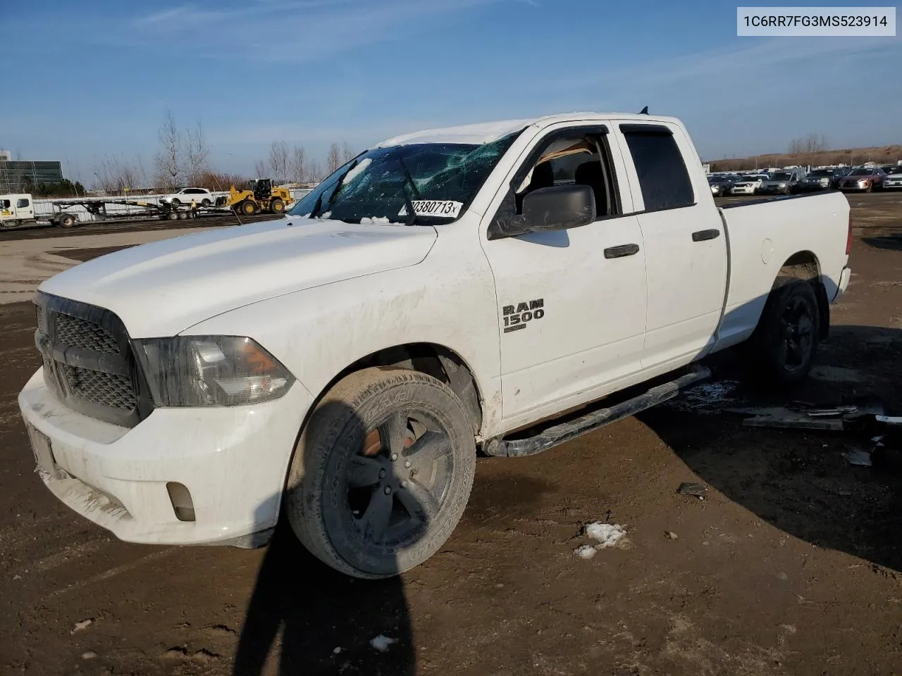 2021 Ram 1500 Classic Tradesman VIN: 1C6RR7FG3MS523914 Lot: 80380713