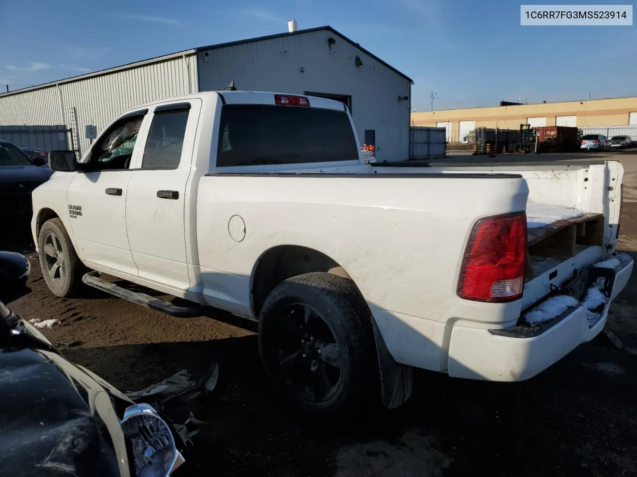 2021 Ram 1500 Classic Tradesman VIN: 1C6RR7FG3MS523914 Lot: 80380713