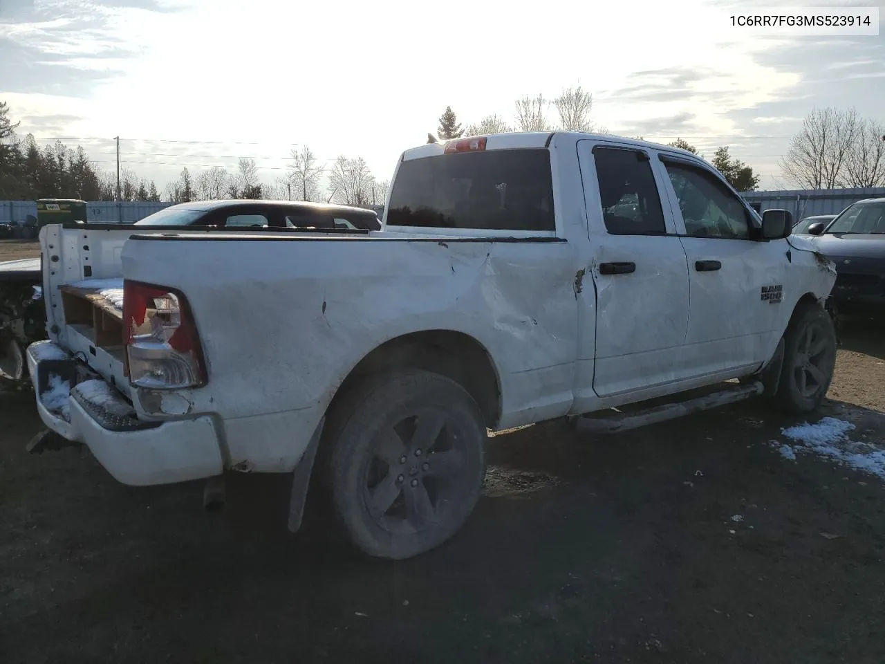 2021 Ram 1500 Classic Tradesman VIN: 1C6RR7FG3MS523914 Lot: 80380713