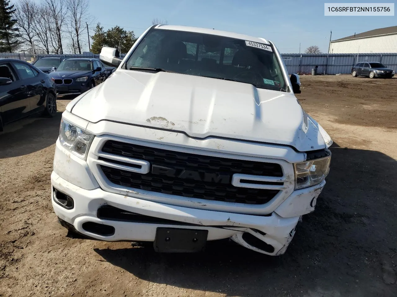 1C6SRFBT2NN155756 2022 Ram 1500 Big Horn/Lone Star