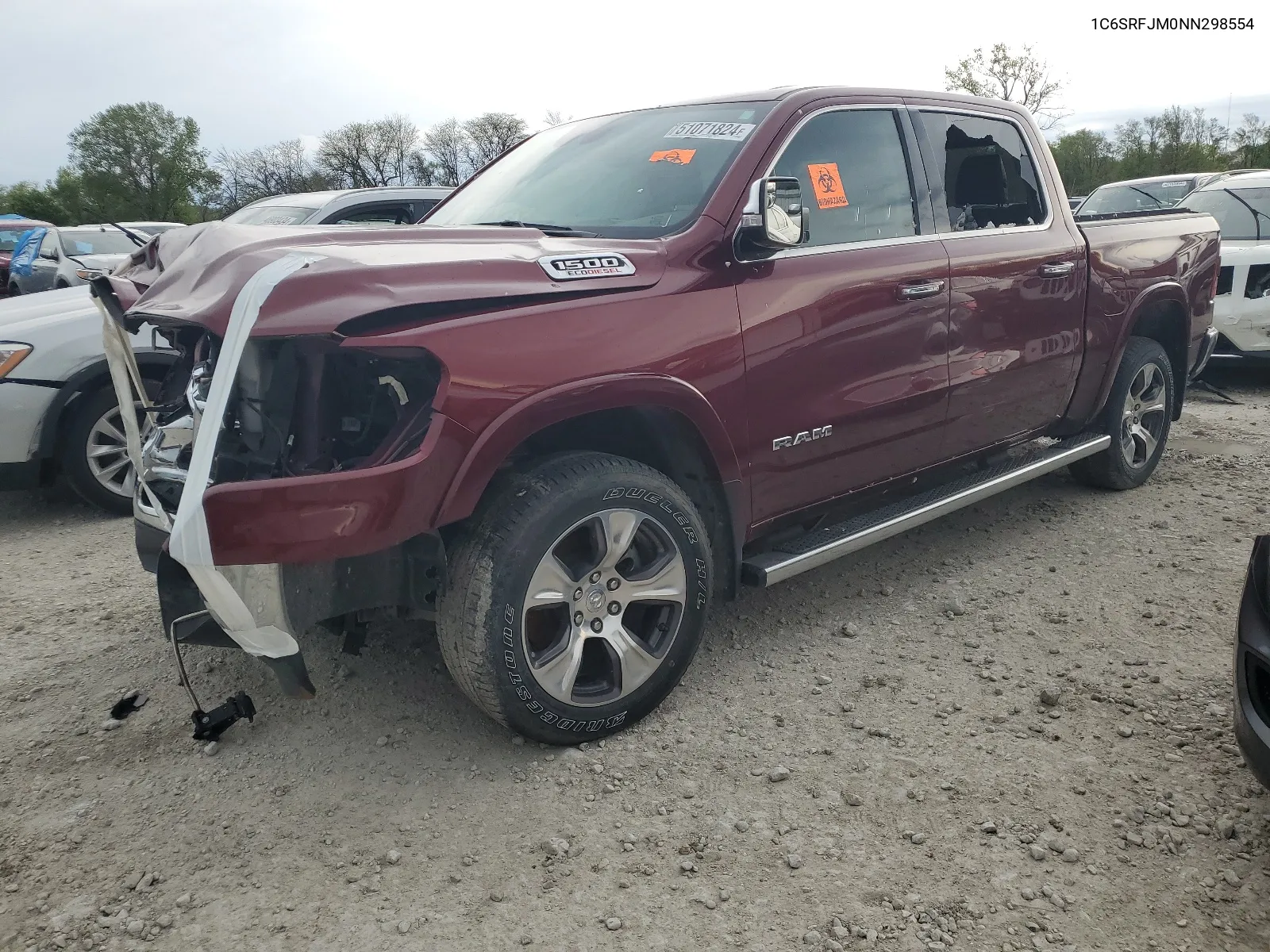 1C6SRFJM0NN298554 2022 Ram 1500 Laramie