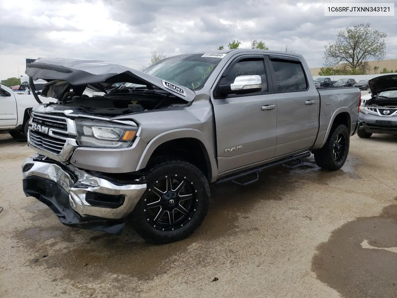 2022 Ram 1500 Laramie VIN: 1C6SRFJTXNN343121 Lot: 51564464