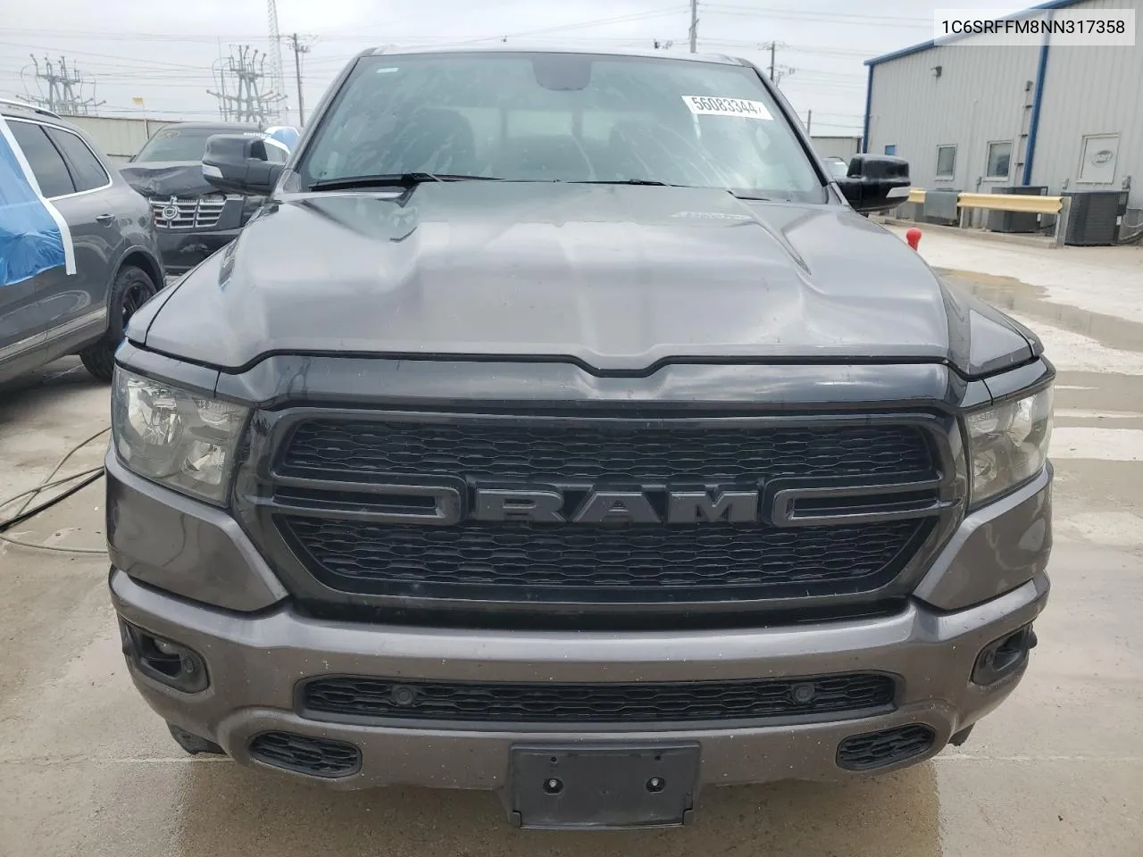 2022 Ram 1500 Big Horn/Lone Star VIN: 1C6SRFFM8NN317358 Lot: 56083344