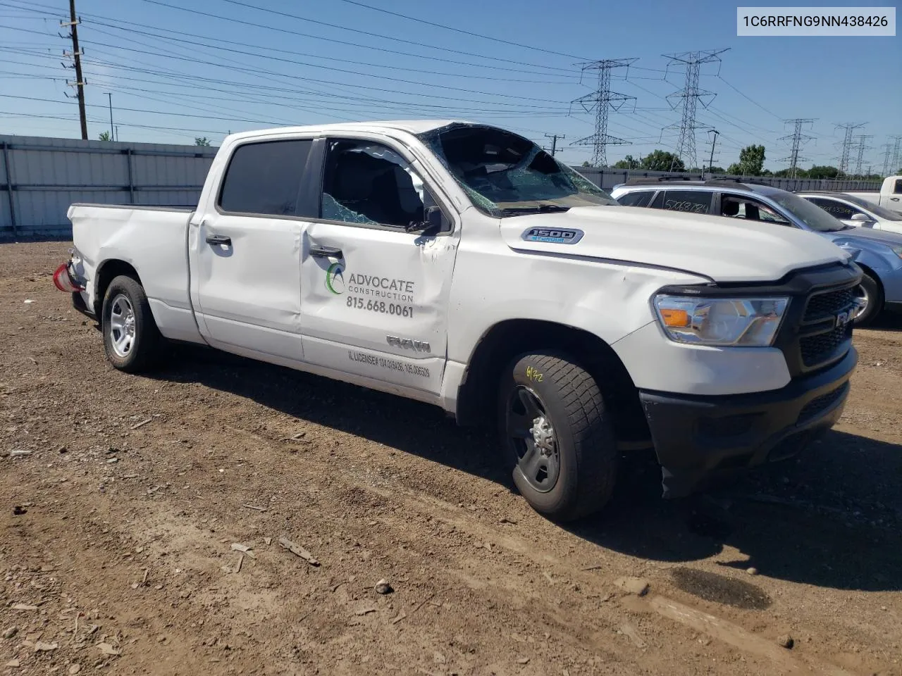 2022 Ram 1500 Tradesman VIN: 1C6RRFNG9NN438426 Lot: 56285644