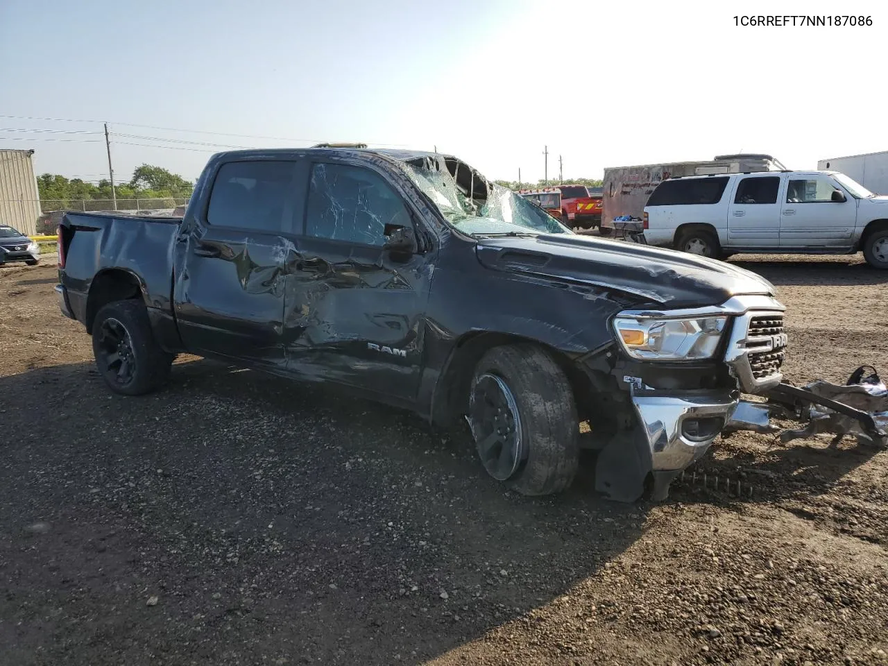 2022 Ram 1500 Big Horn/Lone Star VIN: 1C6RREFT7NN187086 Lot: 56951434