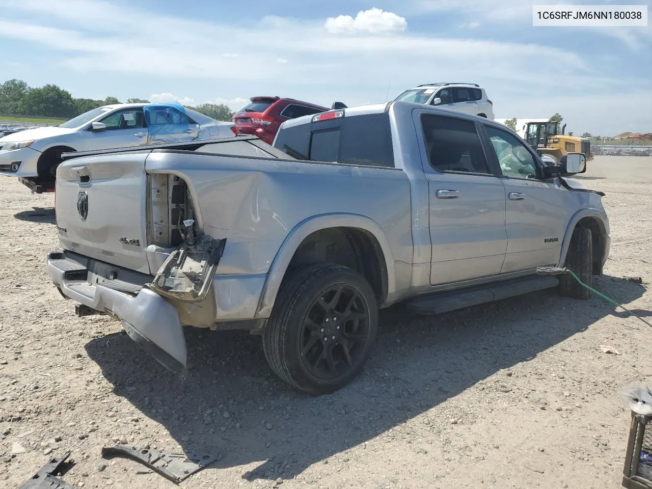 2022 Ram 1500 Laramie VIN: 1C6SRFJM6NN180038 Lot: 58407464