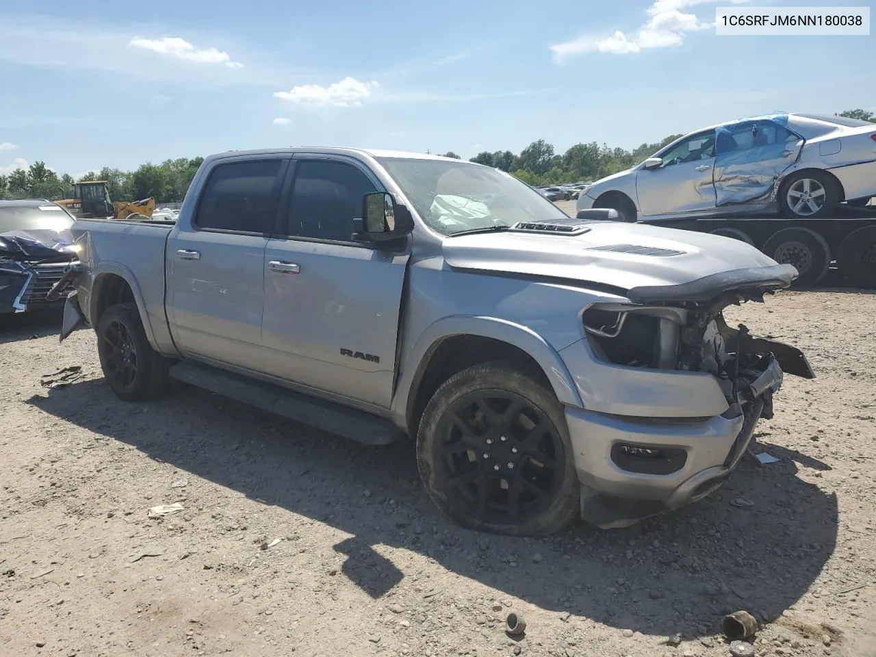 2022 Ram 1500 Laramie VIN: 1C6SRFJM6NN180038 Lot: 58407464