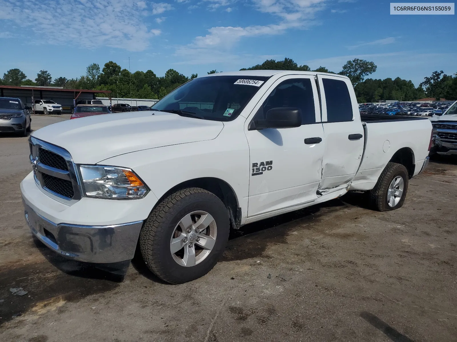 2022 Ram 1500 Classic Tradesman VIN: 1C6RR6FG6NS155059 Lot: 58686254