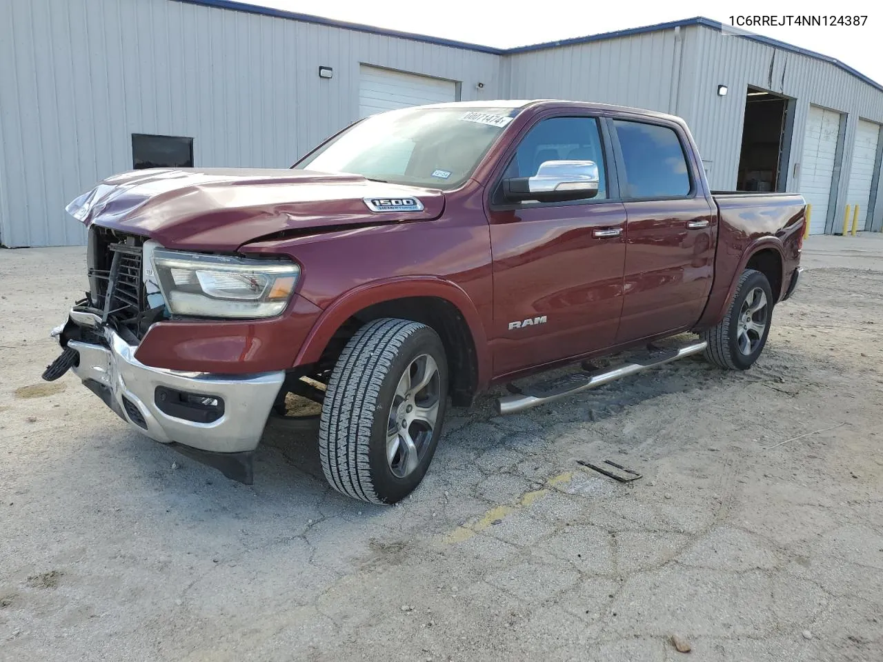 2022 Ram 1500 Laramie VIN: 1C6RREJT4NN124387 Lot: 60071474