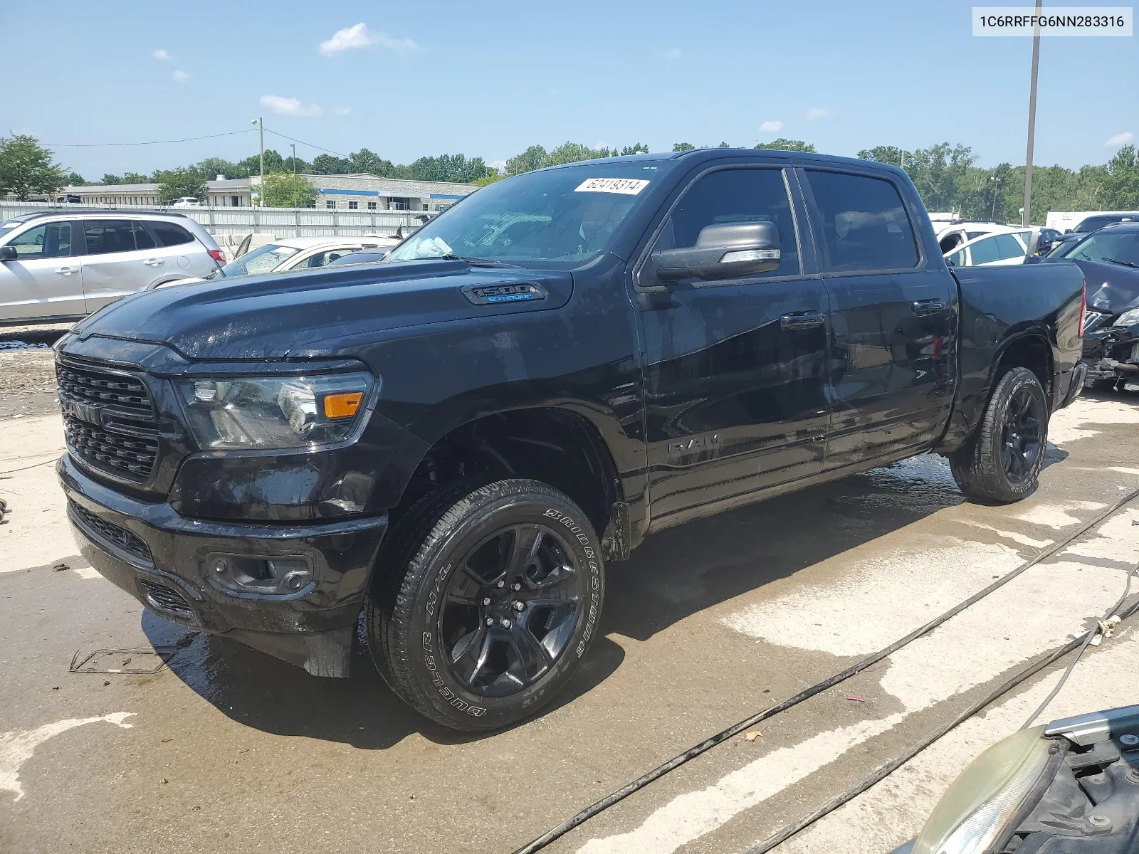 2022 Ram 1500 Big Horn/Lone Star VIN: 1C6RRFFG6NN283316 Lot: 62419314