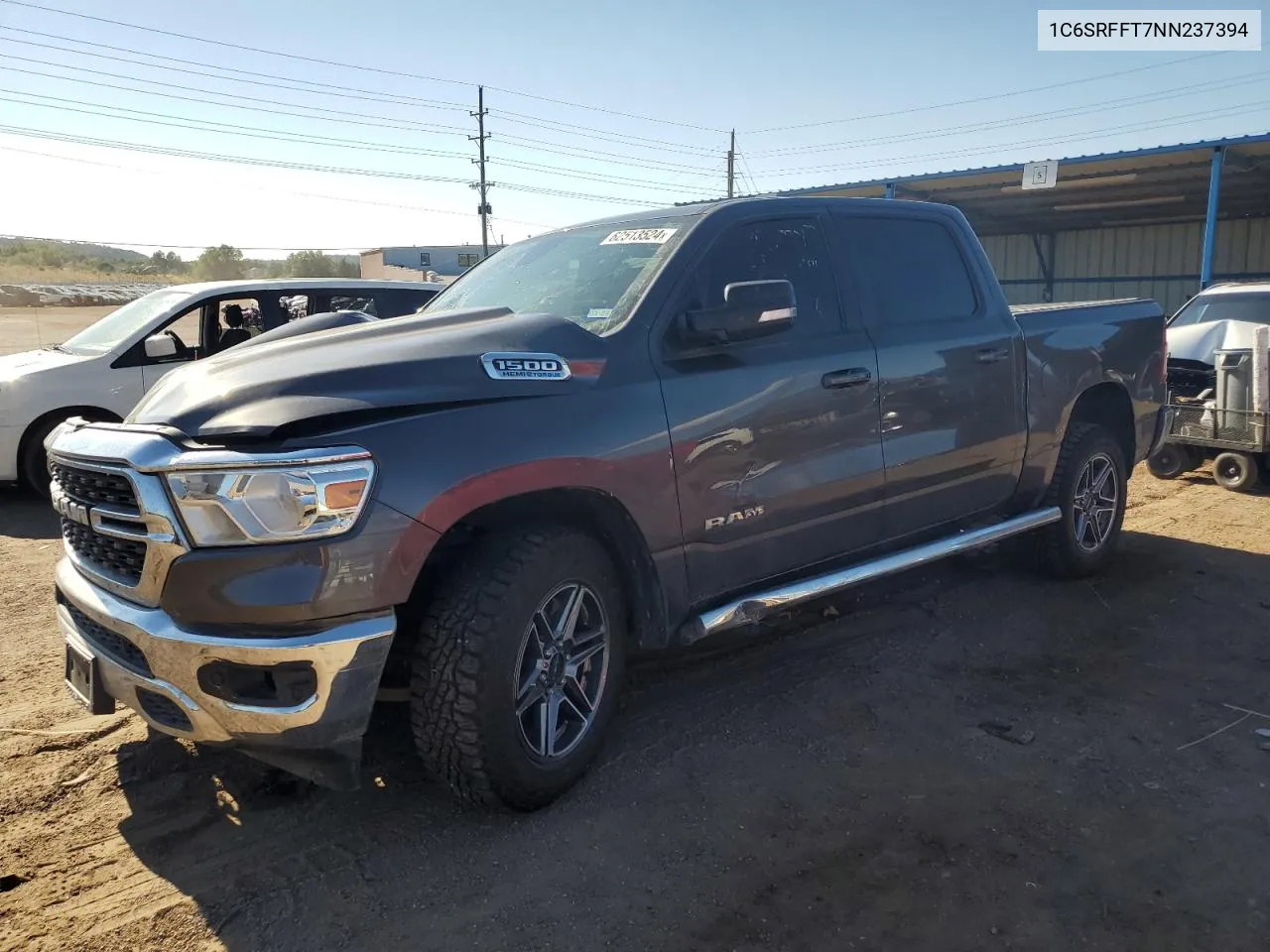 2022 Ram 1500 Big Horn/Lone Star VIN: 1C6SRFFT7NN237394 Lot: 62513524