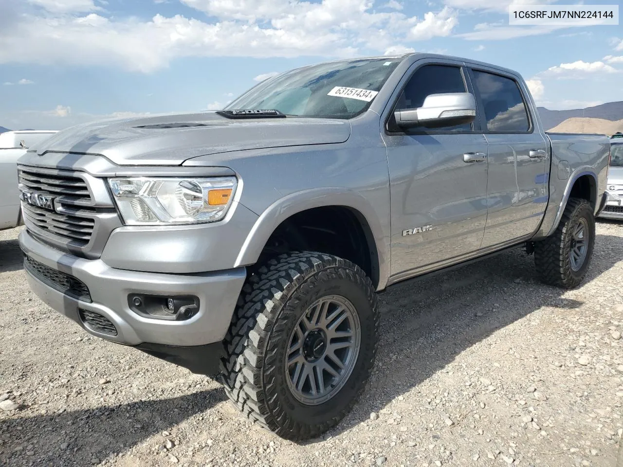 2022 Ram 1500 Laramie VIN: 1C6SRFJM7NN224144 Lot: 63151434