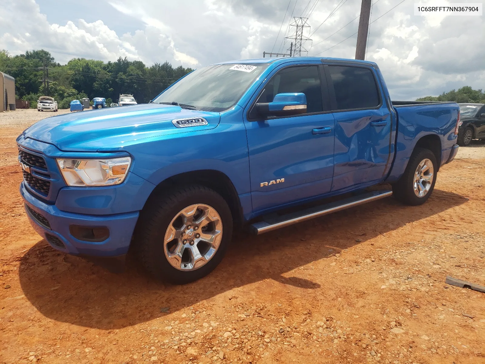 2022 Ram 1500 Big Horn/Lone Star VIN: 1C6SRFFT7NN367904 Lot: 64617494