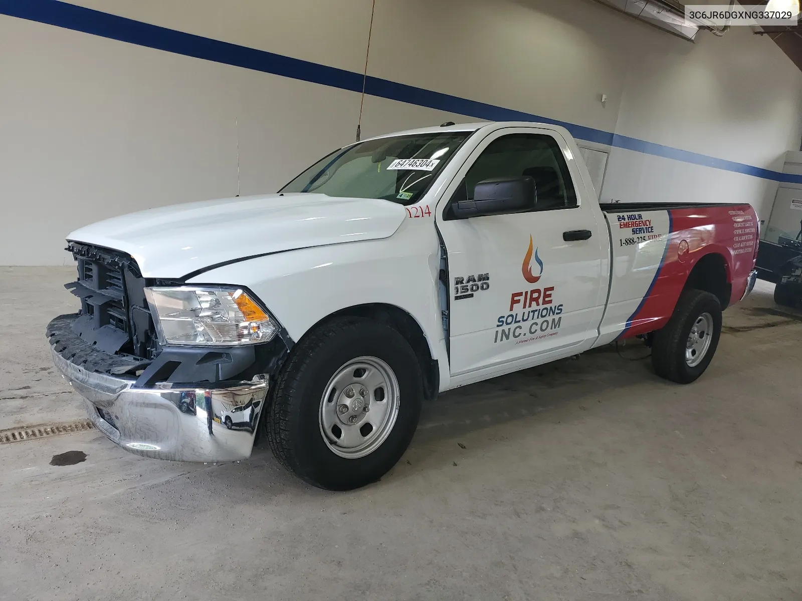 2022 Ram 1500 Classic Tradesman VIN: 3C6JR6DGXNG337029 Lot: 64746304