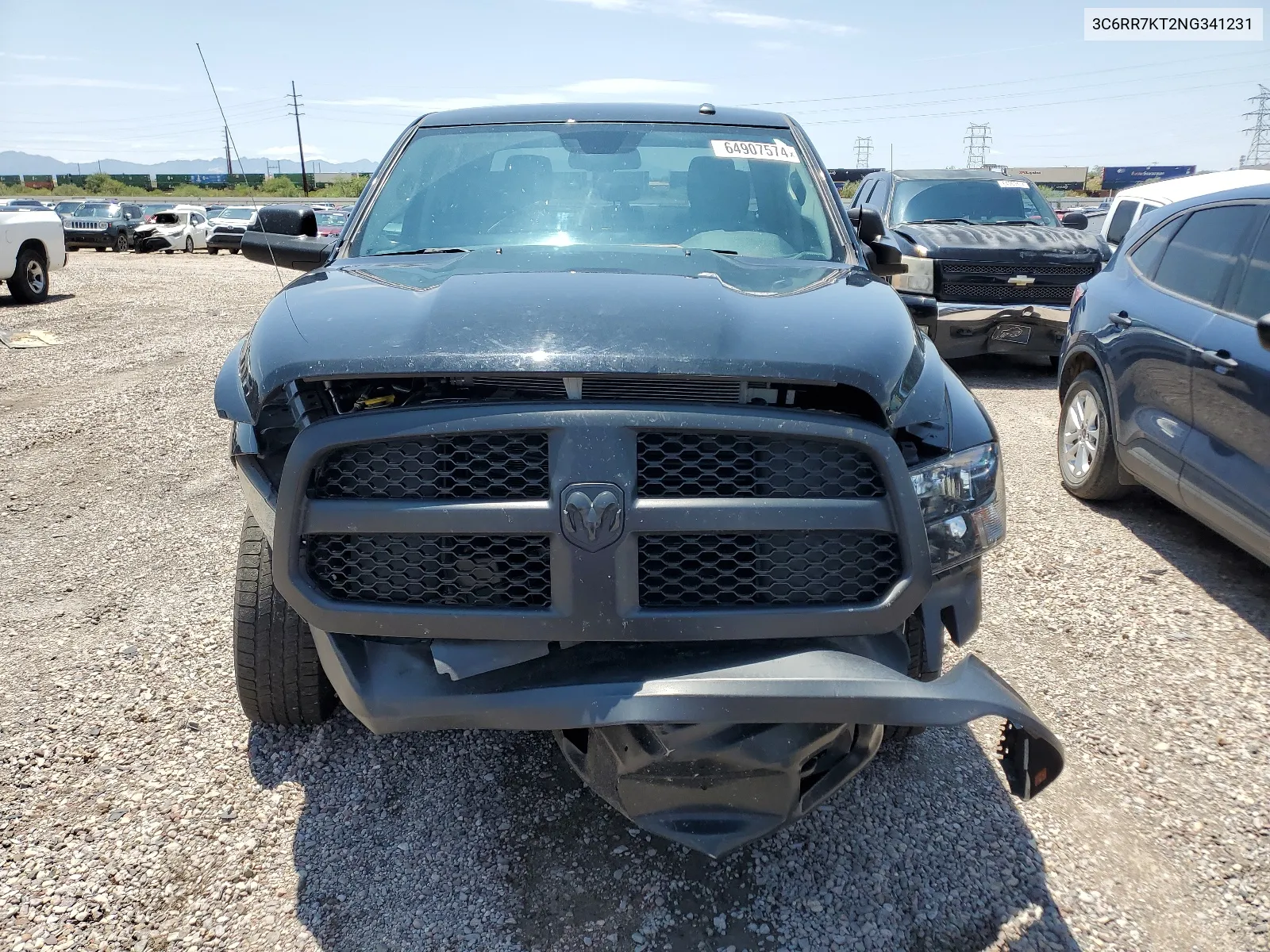 2022 Ram 1500 Classic Tradesman VIN: 3C6RR7KT2NG341231 Lot: 64907574