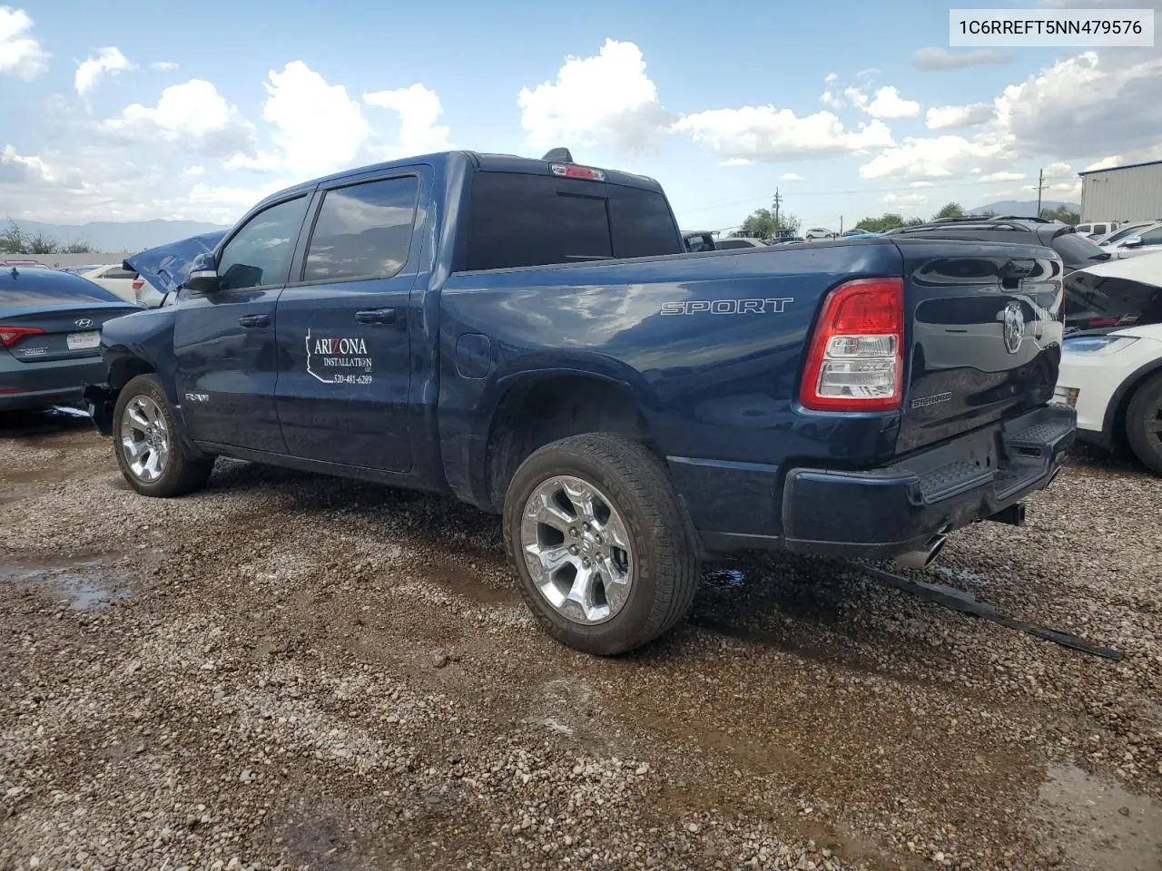 2022 Ram 1500 Big Horn/Lone Star VIN: 1C6RREFT5NN479576 Lot: 65047474