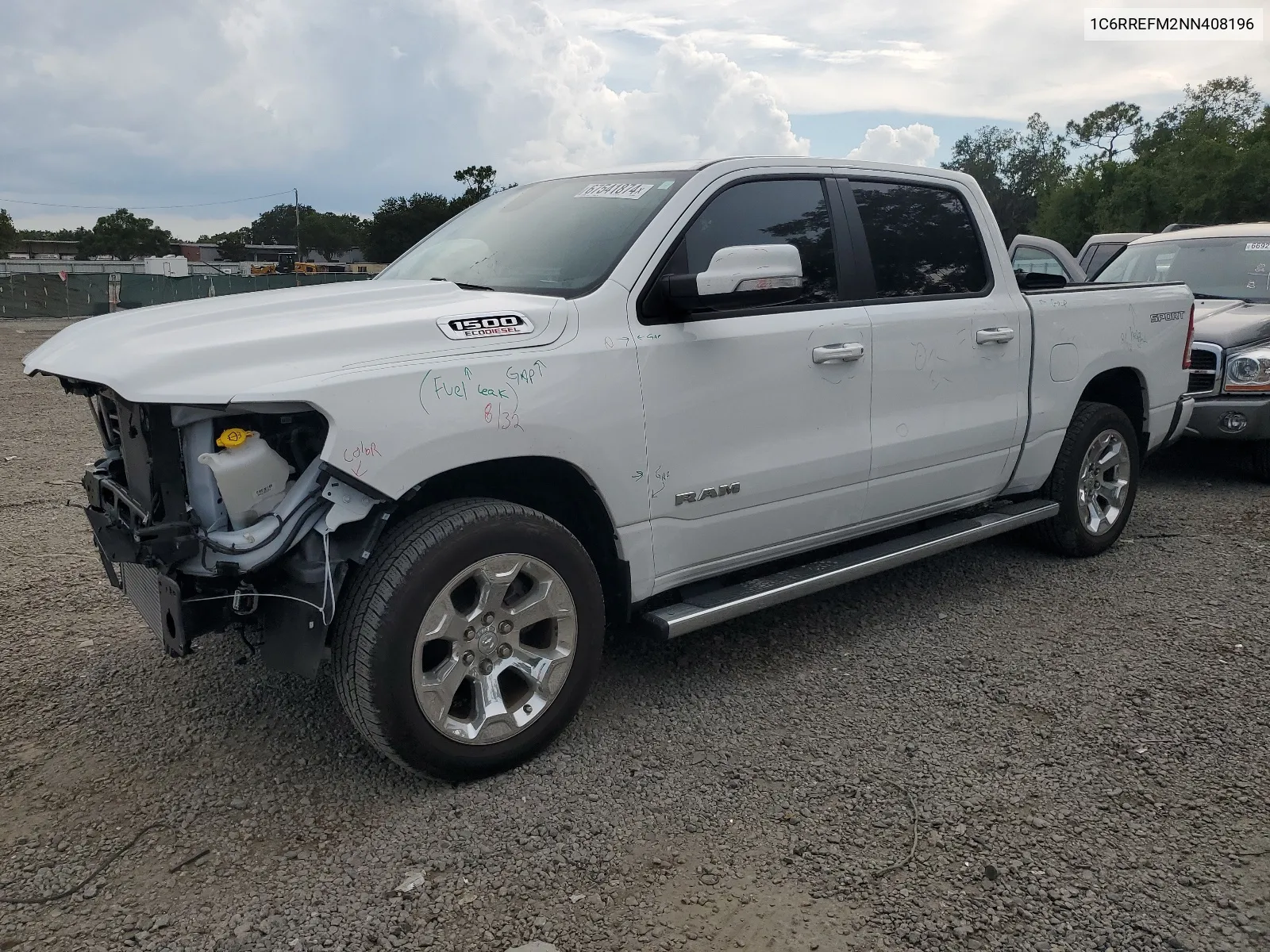 2022 Ram 1500 Big Horn/Lone Star VIN: 1C6RREFM2NN408196 Lot: 71426244