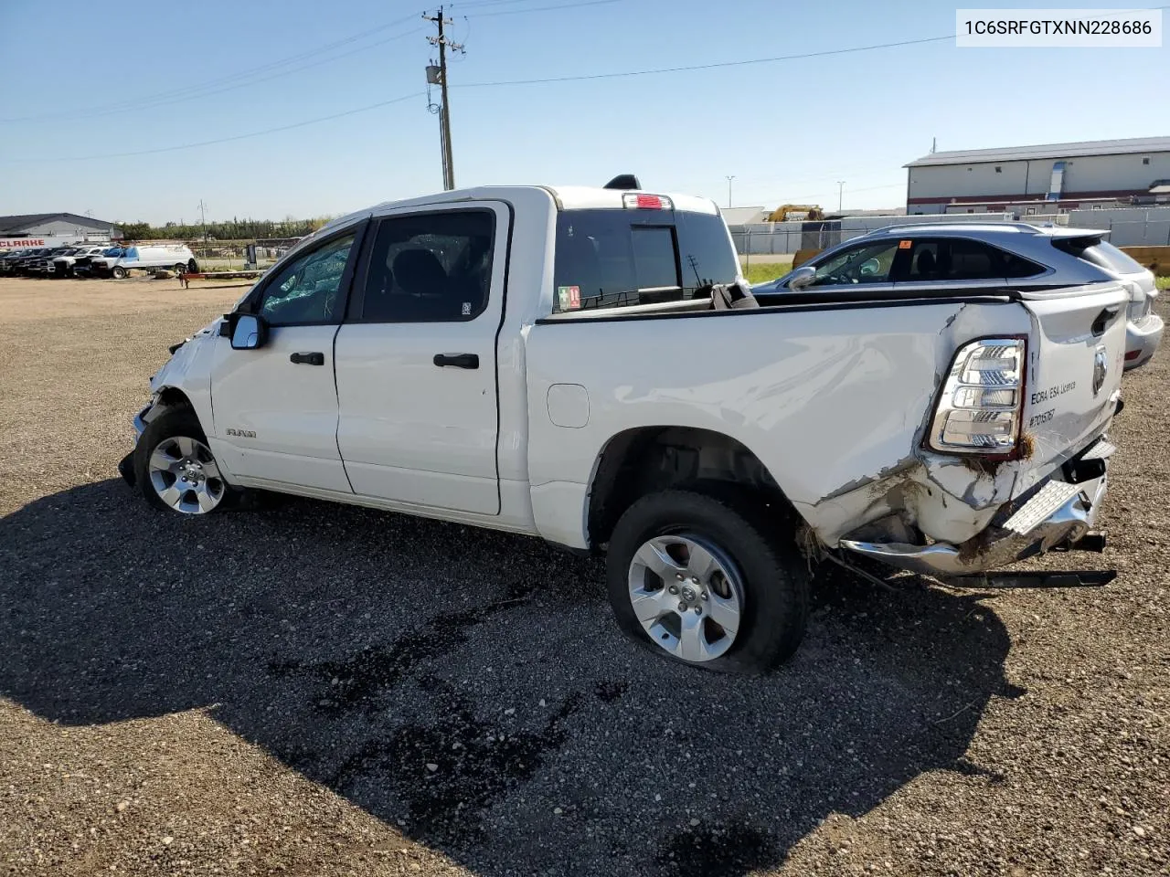 2022 Ram 1500 Tradesman VIN: 1C6SRFGTXNN228686 Lot: 67935094